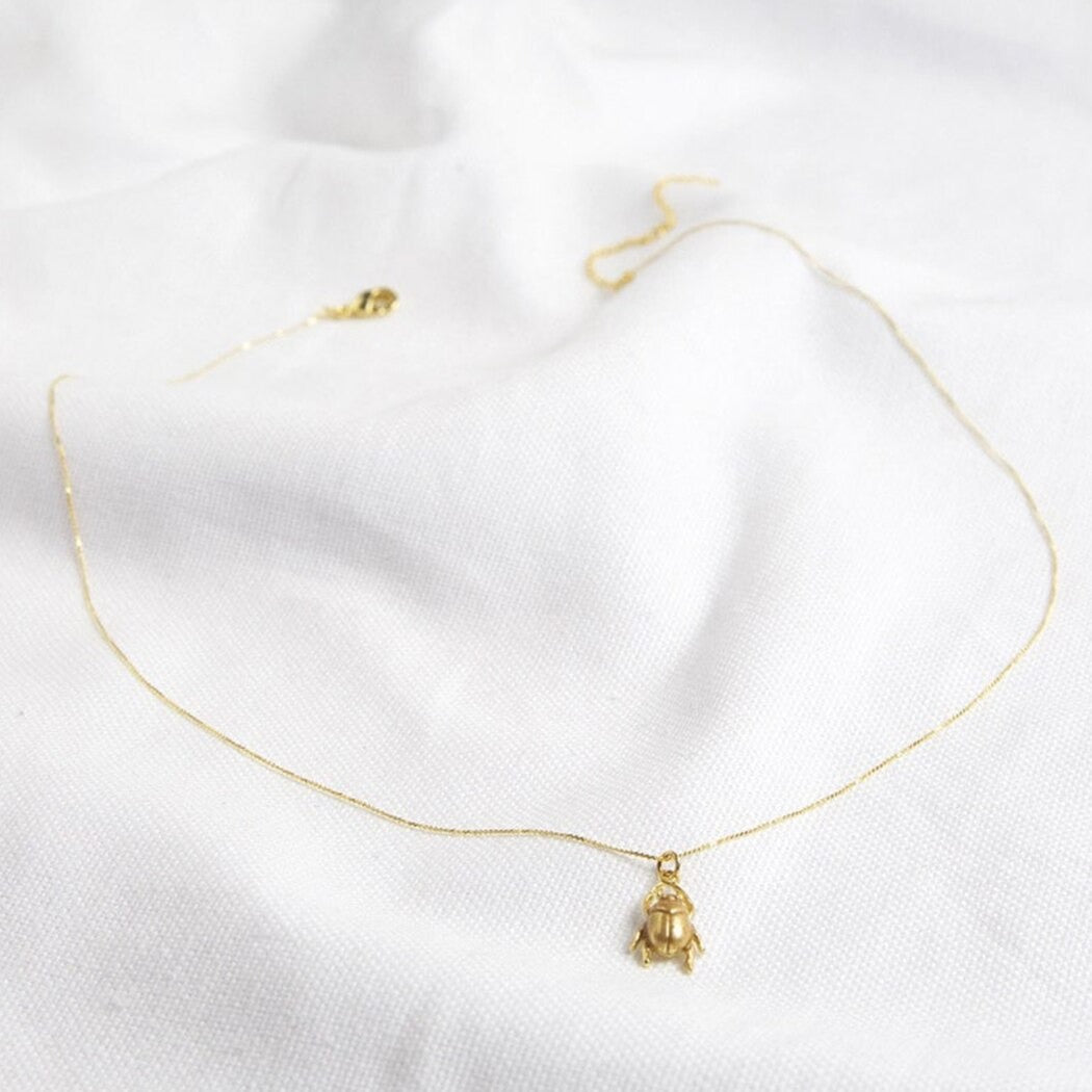 Beetle Amulet Necklace