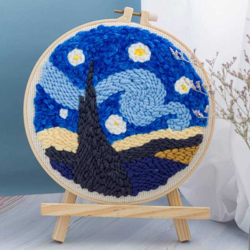 Embroidery punch needle