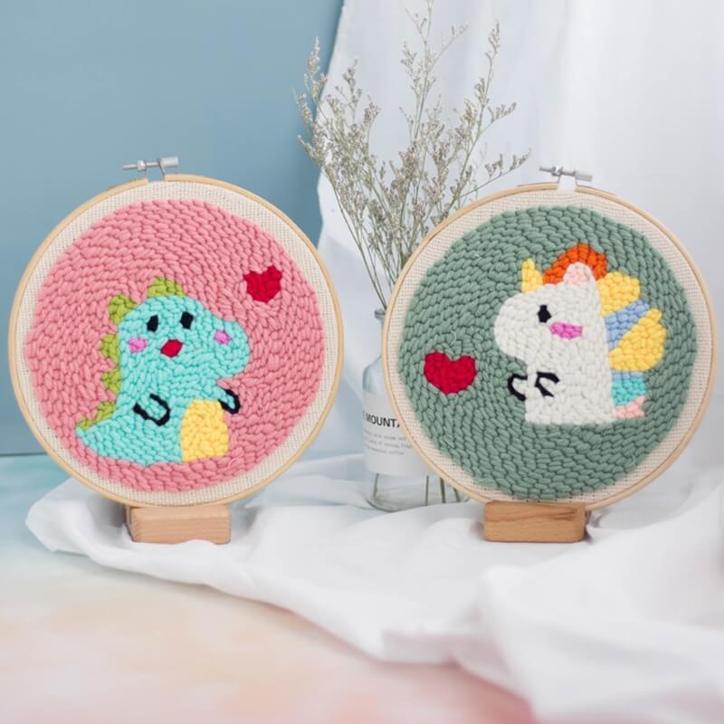 Embroidery punch needle