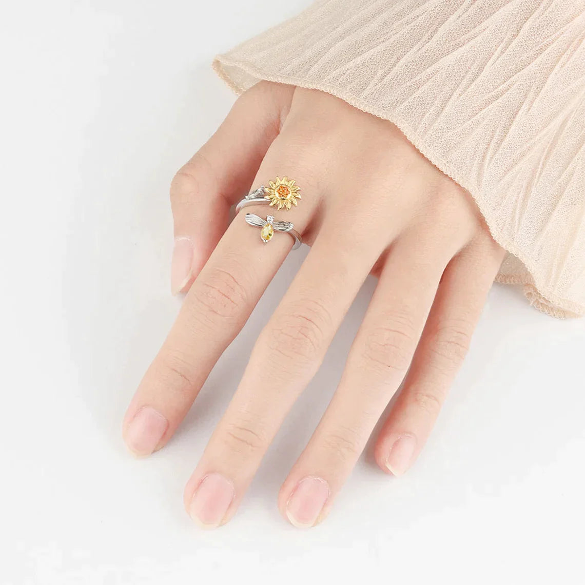 Sunflower Fidget Ring