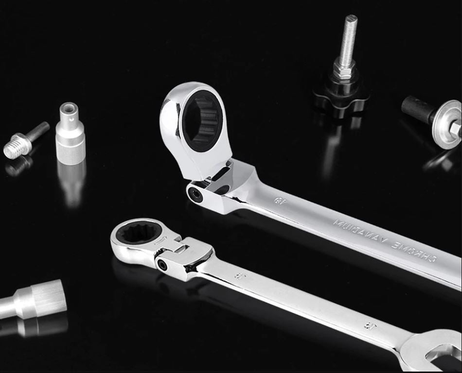 Flexible Head Dual Function Ratchet Wrench