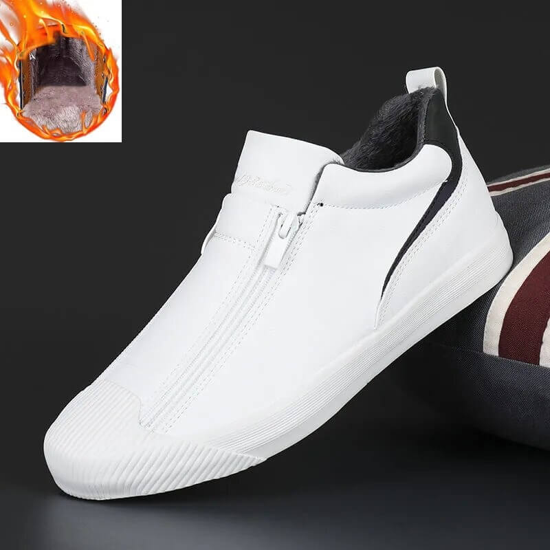 Vulcanized Microfiber Leather Men's Shoes