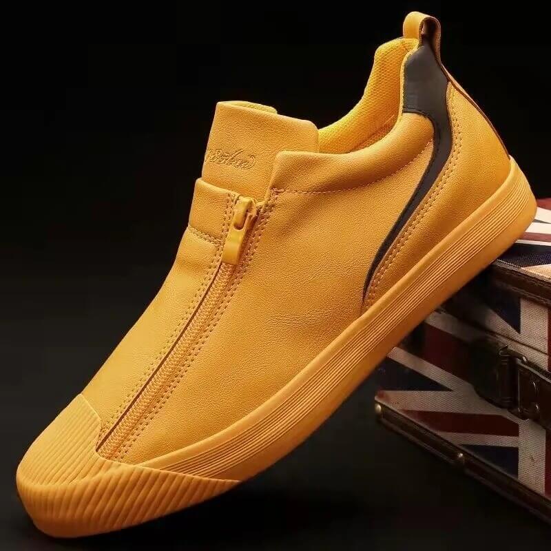 Vulcanized Microfiber Leather Men's Shoes