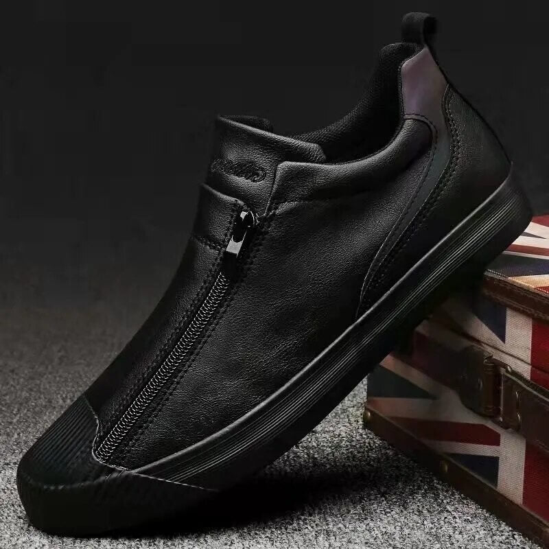 Vulcanized Microfiber Leather Men's Shoes