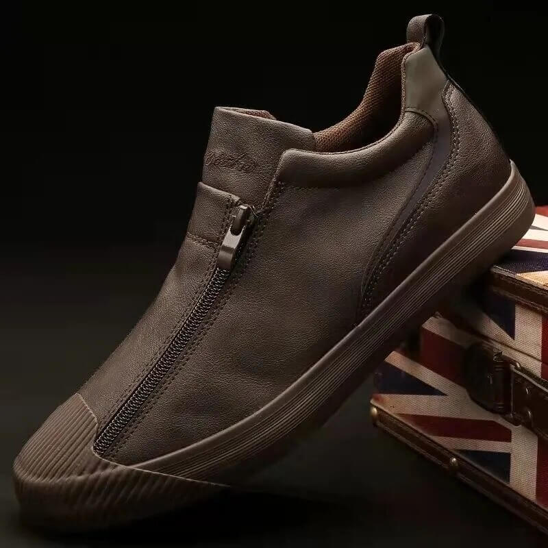 Vulcanized Microfiber Leather Men's Shoes