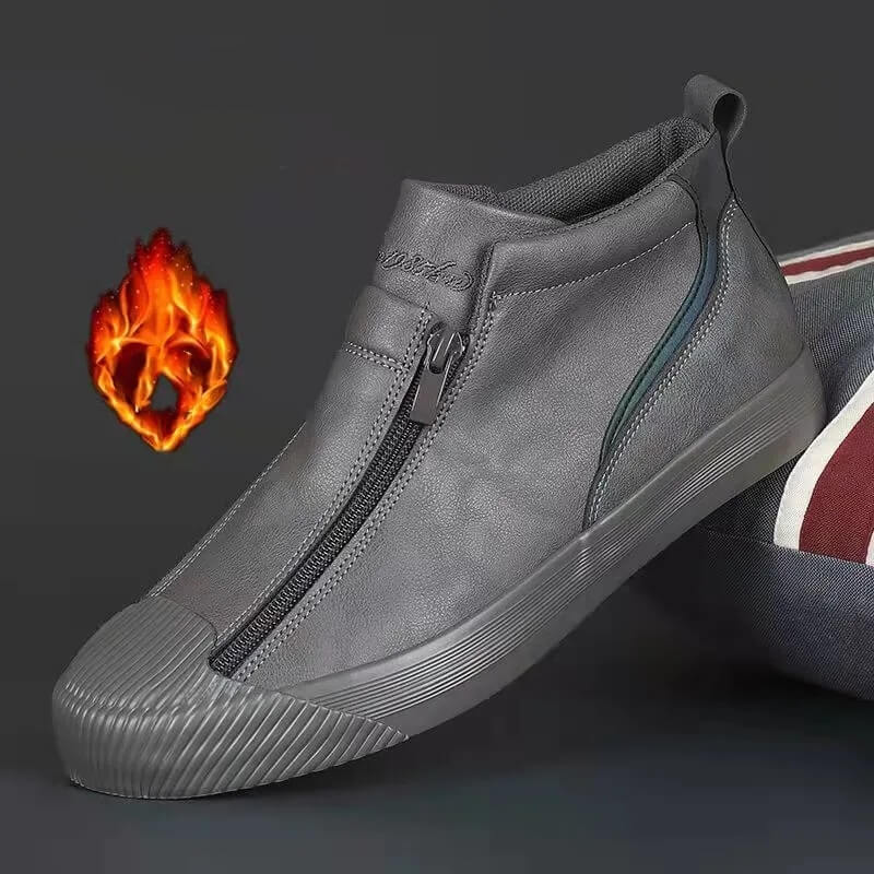 Vulcanized Microfiber Leather Men's Shoes