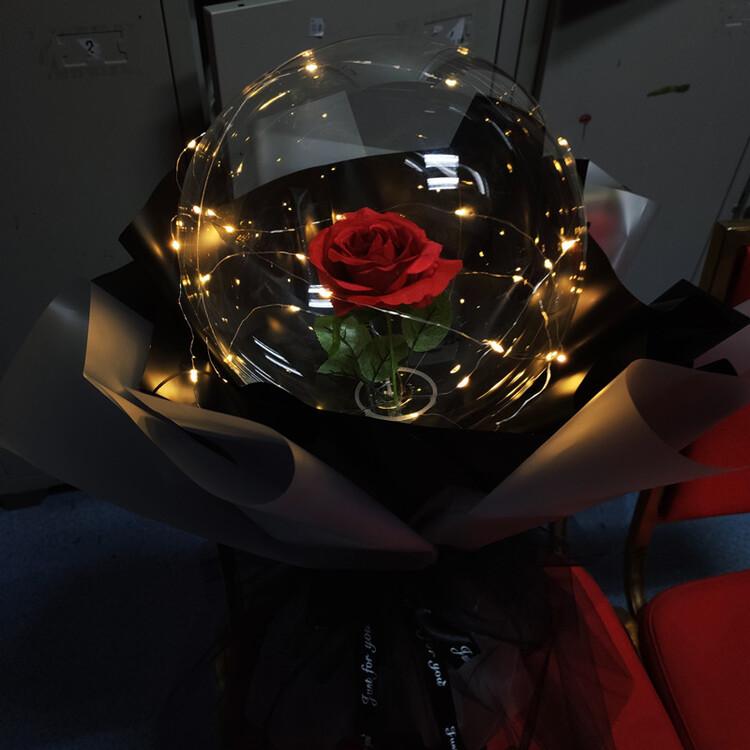LED Luminous Balloon Rose Bouquet (Do-it-yourself package)
