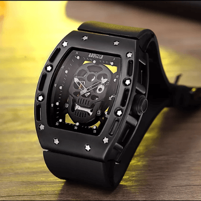 Pirat hodeskalle herreklokke