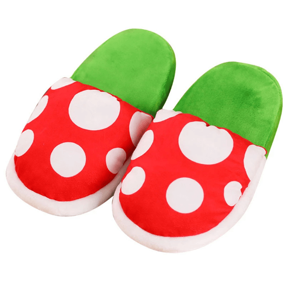 Piranha Flower Plush Slippers