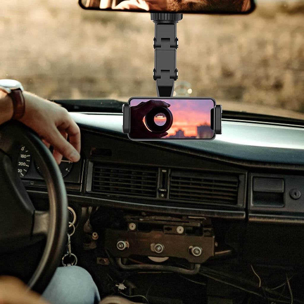 Rearview Mirror Phone Holder