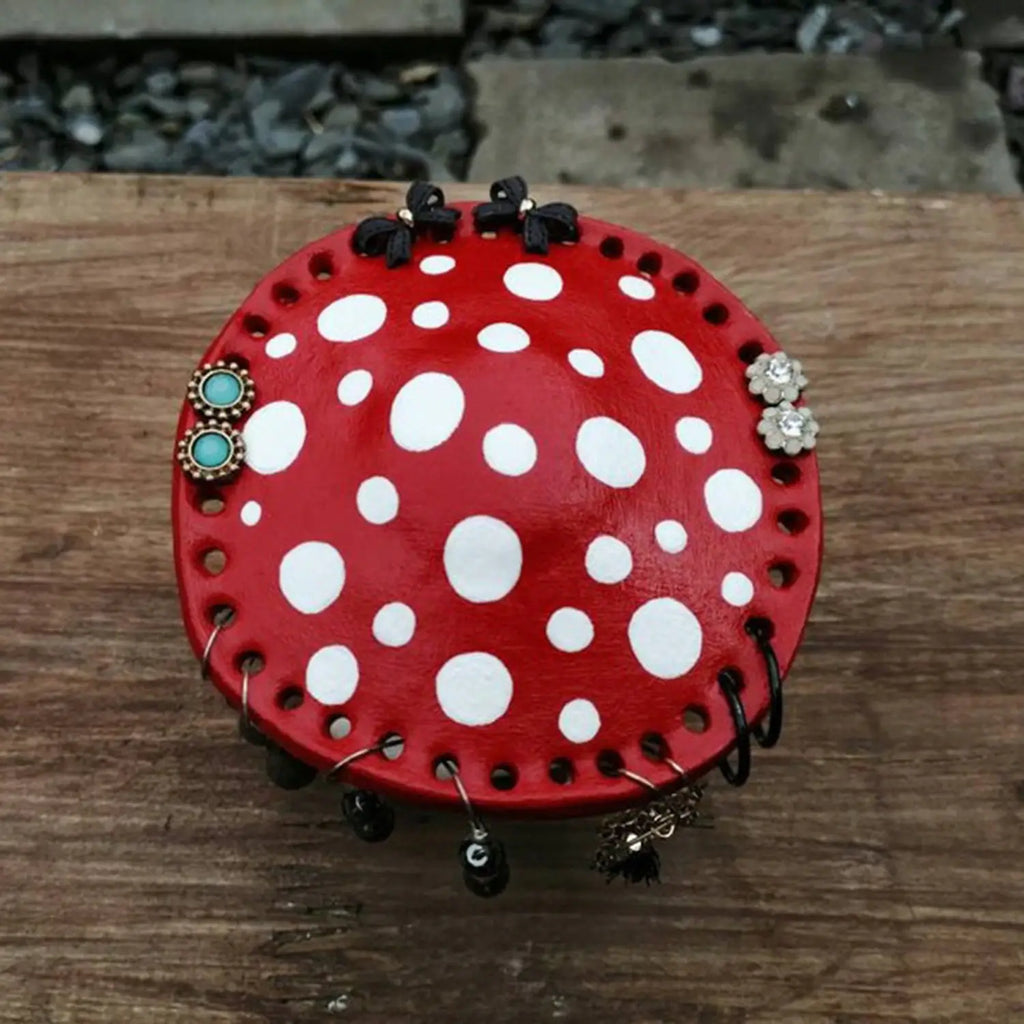 Mushroom jewelry holder