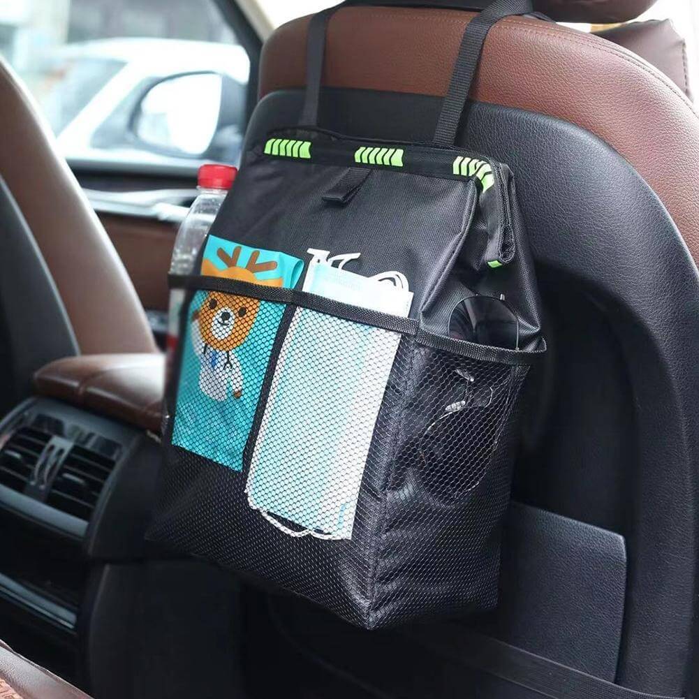 Foldable car garbage bag
