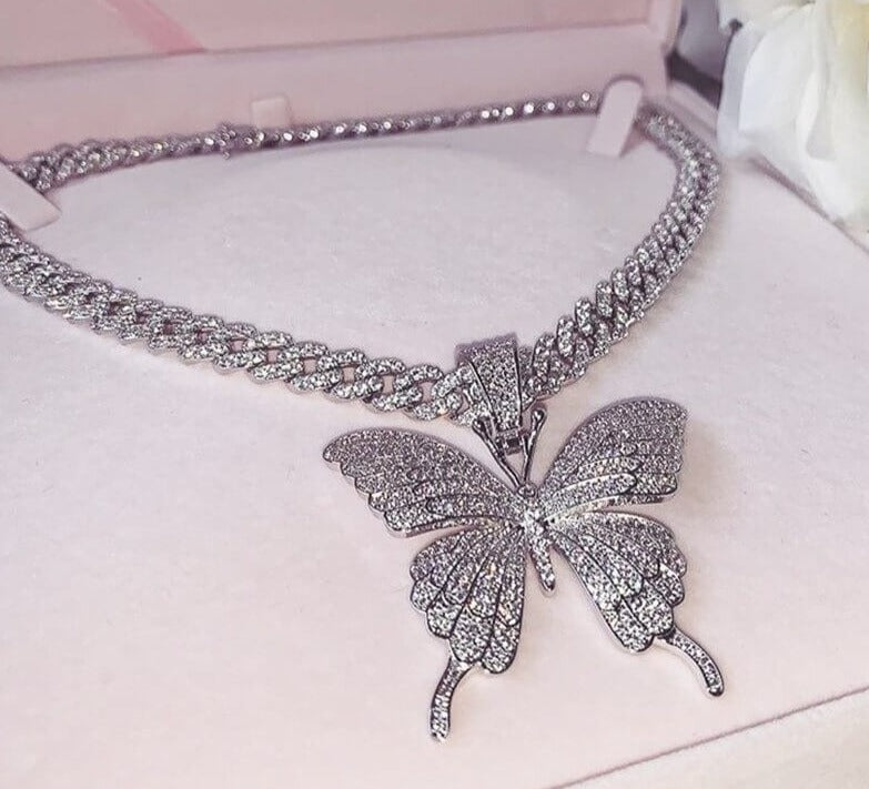 Butterfly Necklace Choker