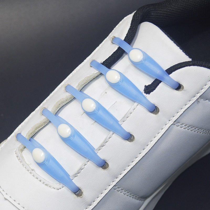 No-Tie Silicone Shoelaces (16 pieces/pack)