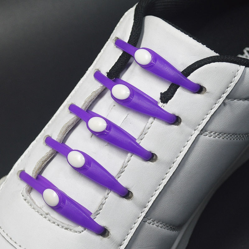 No-Tie Silicone Shoelaces (16 pieces/pack)