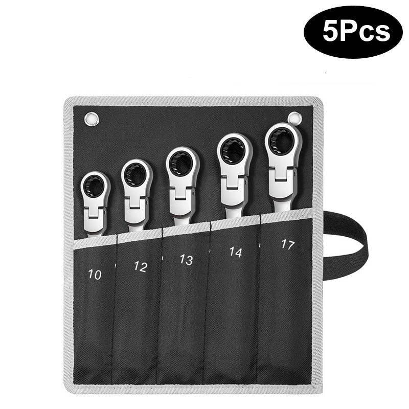 Tubular Ratchet Wrench with Flexible Head
