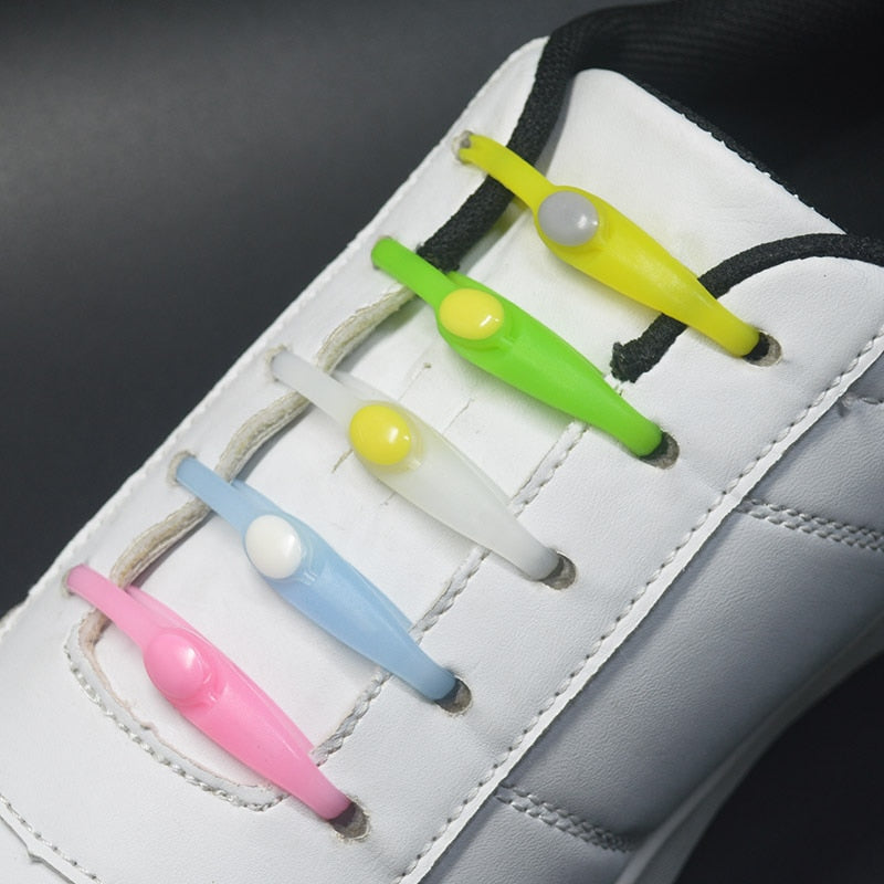 No-Tie Silicone Shoelaces (16 pieces/pack)