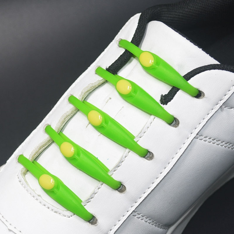 No-Tie Silicone Shoelaces (16 pieces/pack)