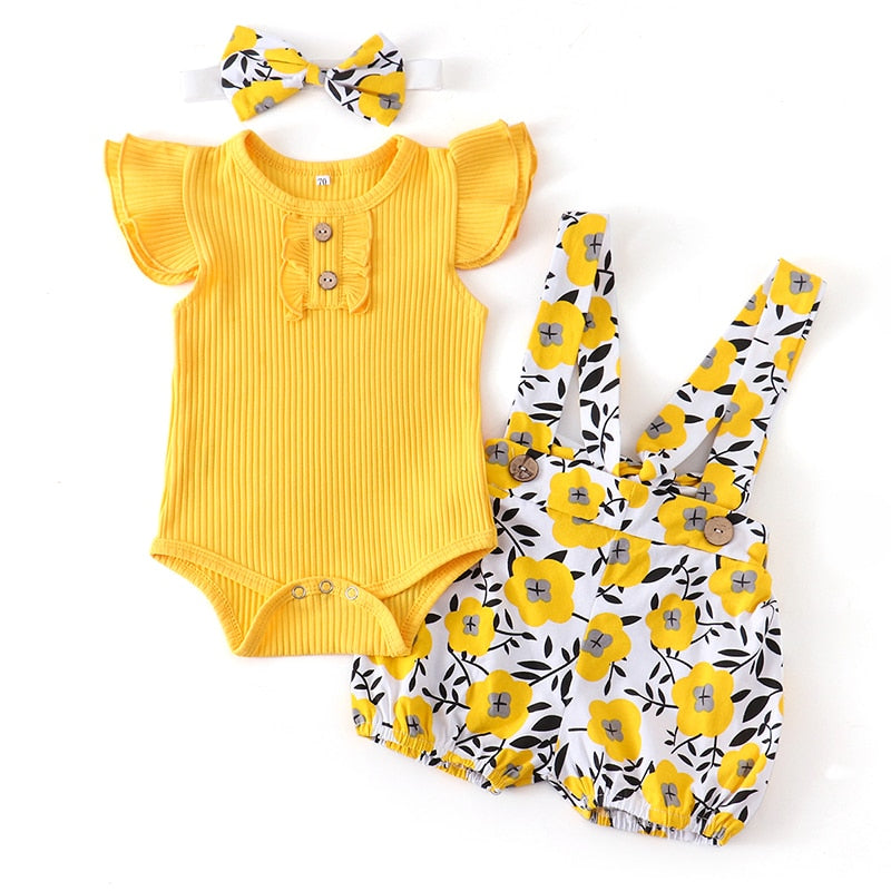 Spring Baby Outfit Set
