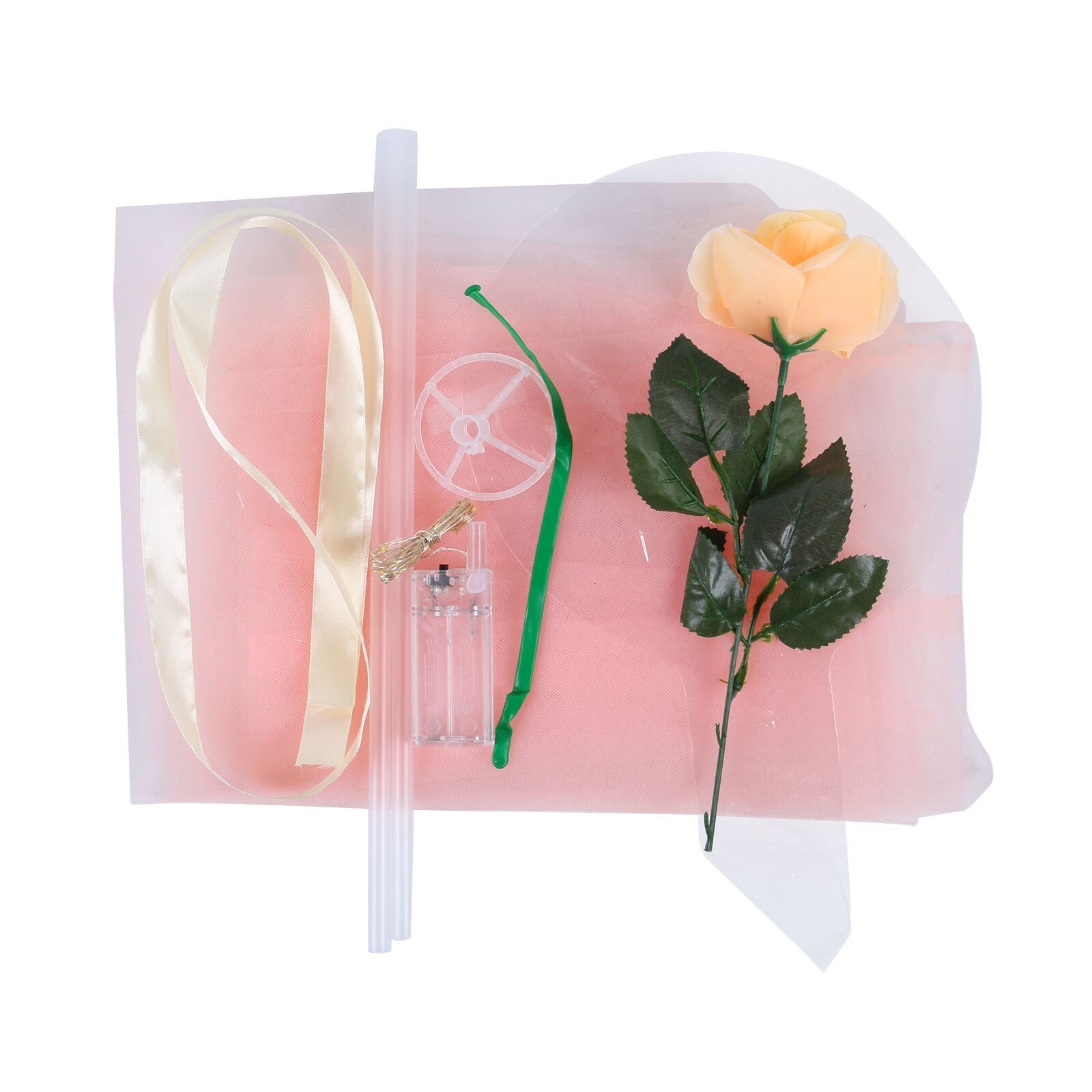 LED Luminous Balloon Rose Bouquet (Do-it-yourself package)