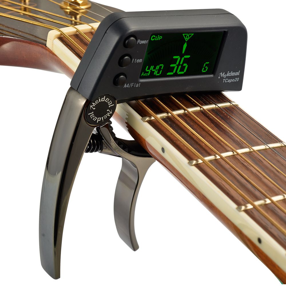 2-i-1 Gitar-capo og tuner