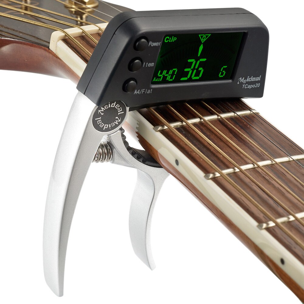 2-i-1 Gitar-capo og tuner