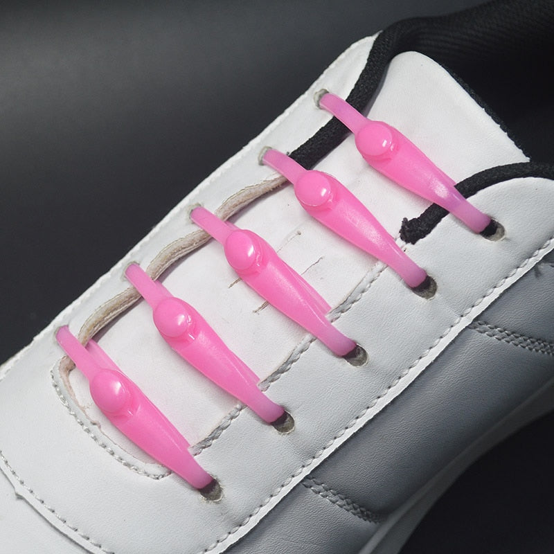 No-Tie Silicone Shoelaces (16 pieces/pack)