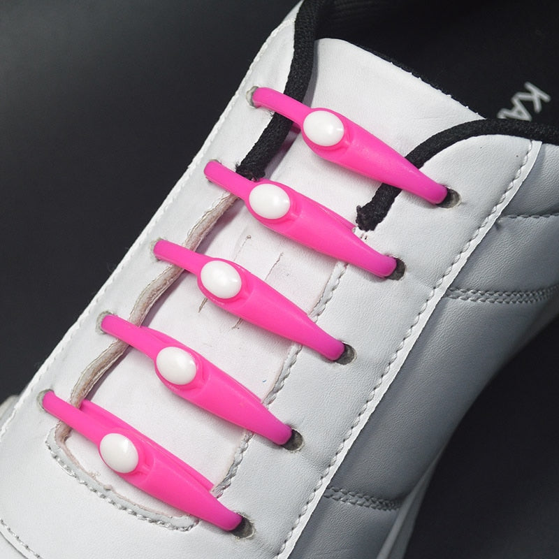 No-Tie Silicone Shoelaces (16 pieces/pack)