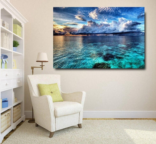 Blue Sky Seascape Wall Art