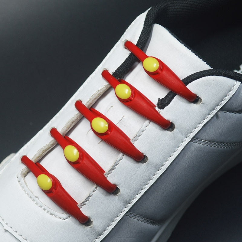 No-Tie Silicone Shoelaces (16 pieces/pack)