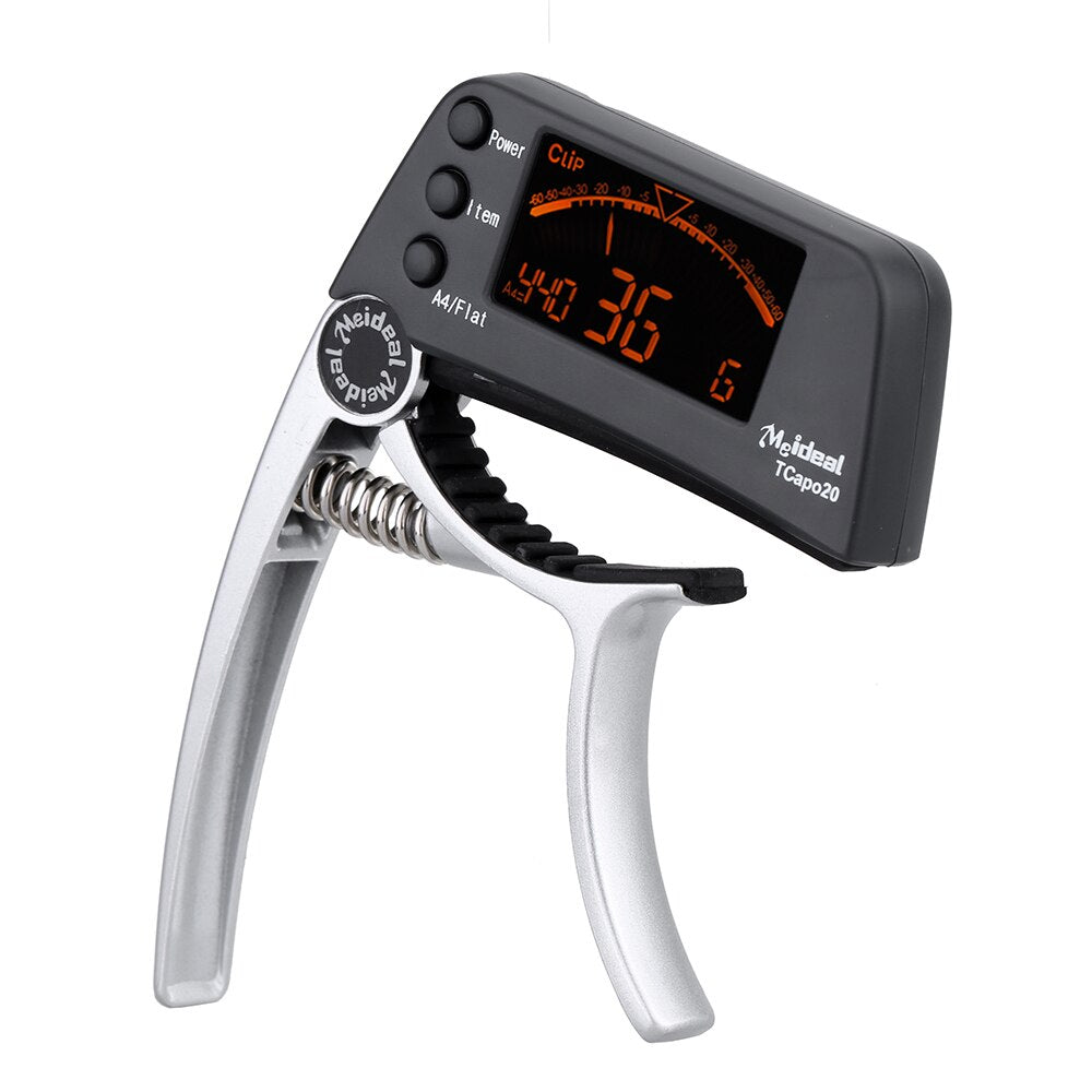 2-i-1 Gitar-capo og tuner