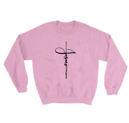 Jesus Cross Crewneck Genser