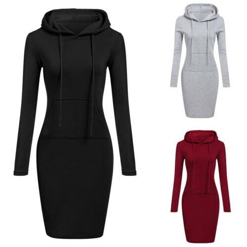 Tettsittende hettegenser-kjole