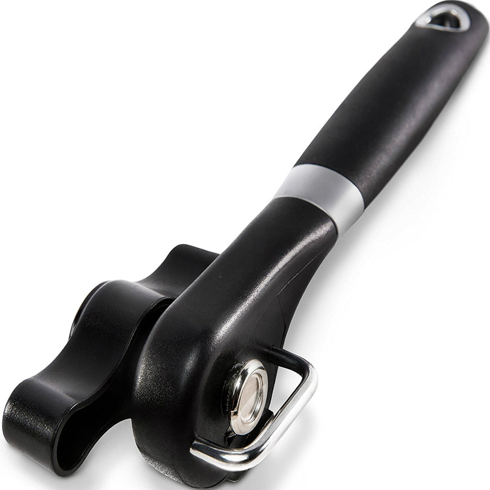 Stainless steel safe can opener