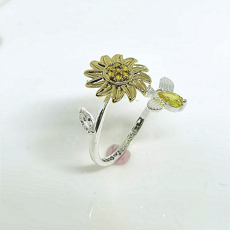 Sunflower Anxiety Ring