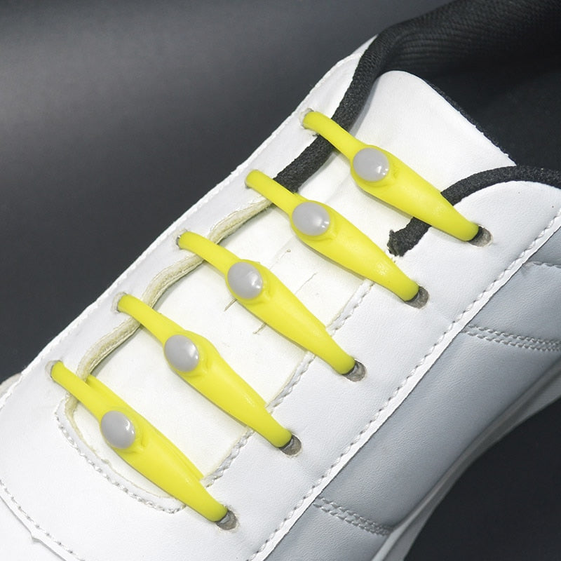 No-Tie Silicone Shoelaces (16 pieces/pack)