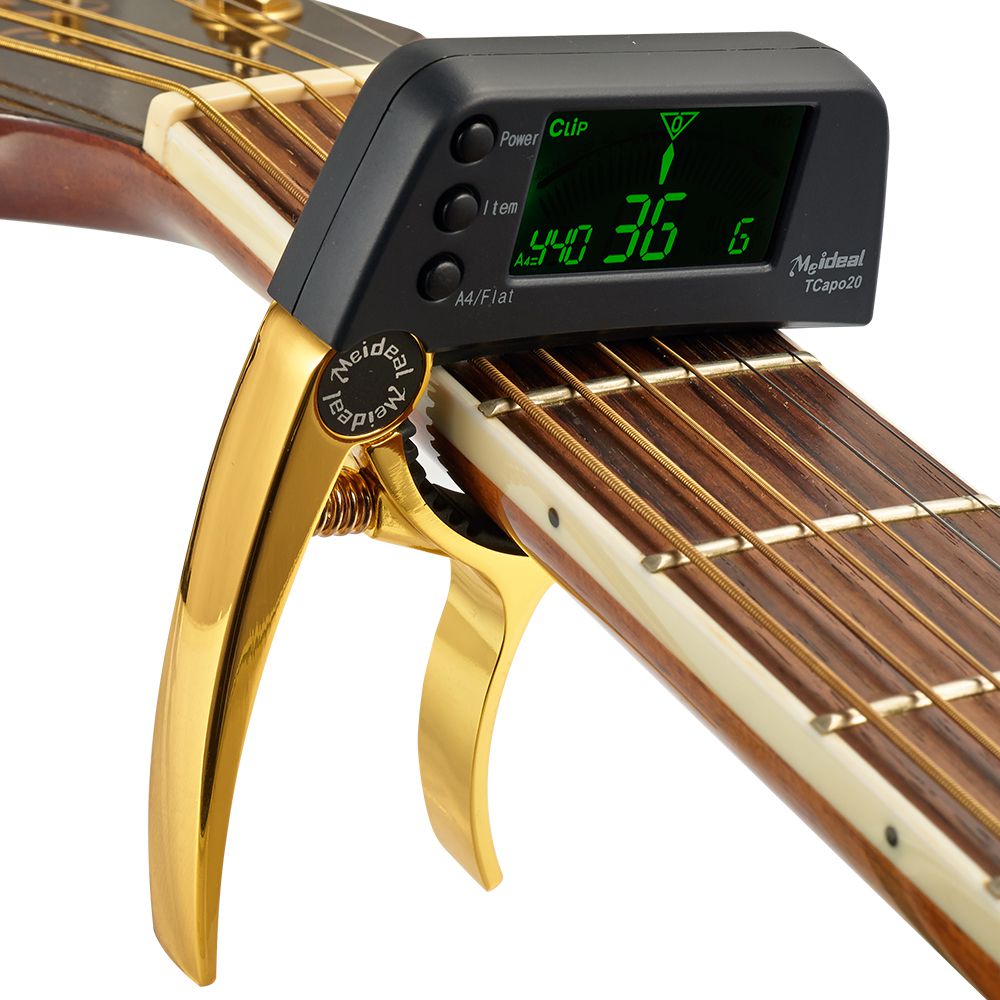 2-i-1 Gitar-capo og tuner