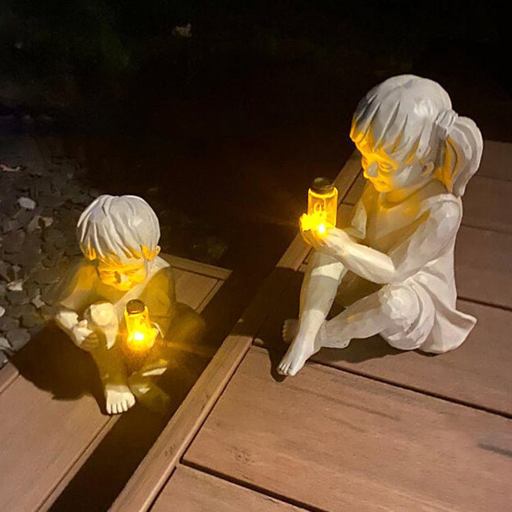 Children with Solar Flares Garden Statues