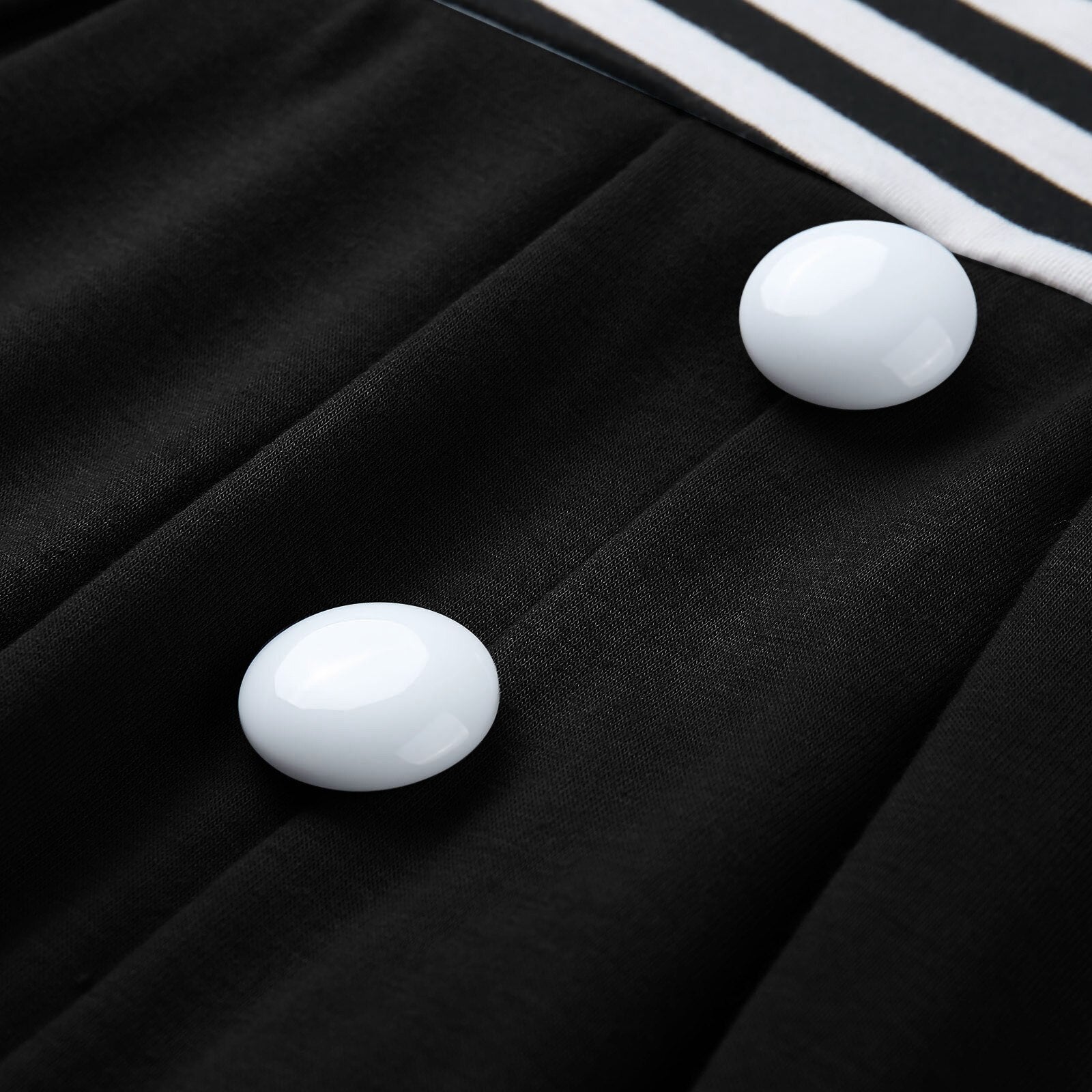 Stripete langermet lappedress til dame