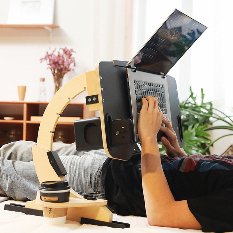 Adjustable Wooden Laptop Table