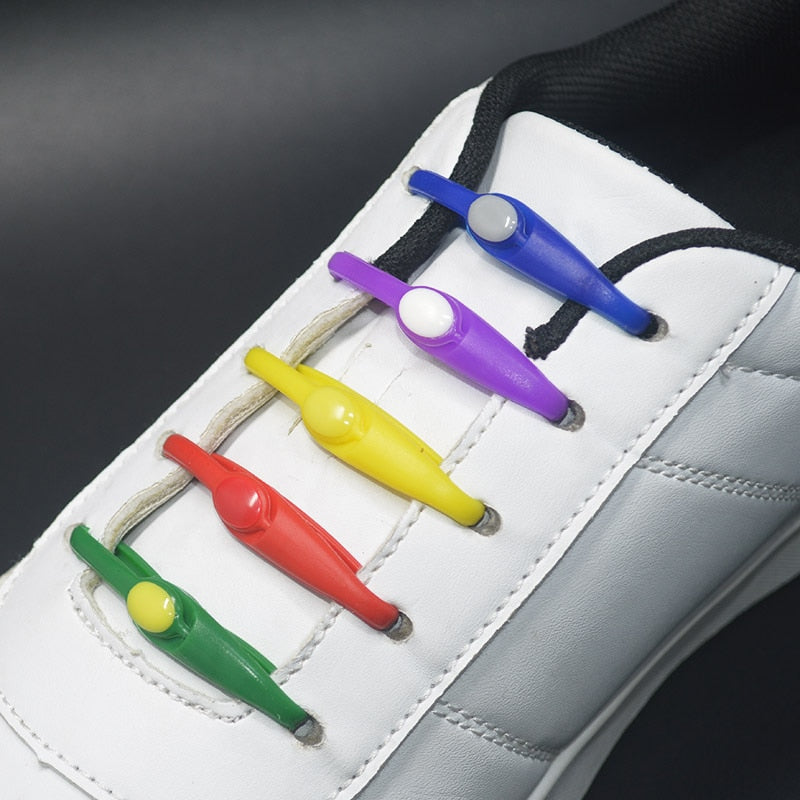 No-Tie Silicone Shoelaces (16 pieces/pack)