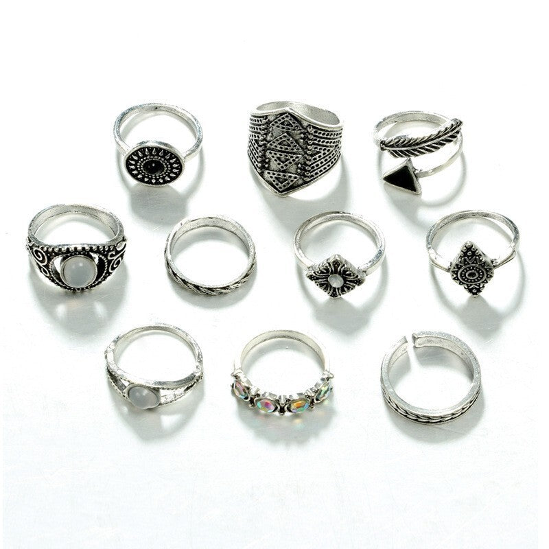 Bohemian Knuckle Rings Set