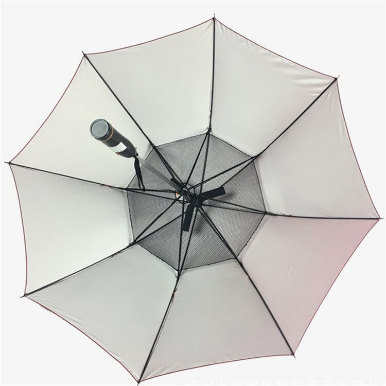 Umbrella with fan and water spray