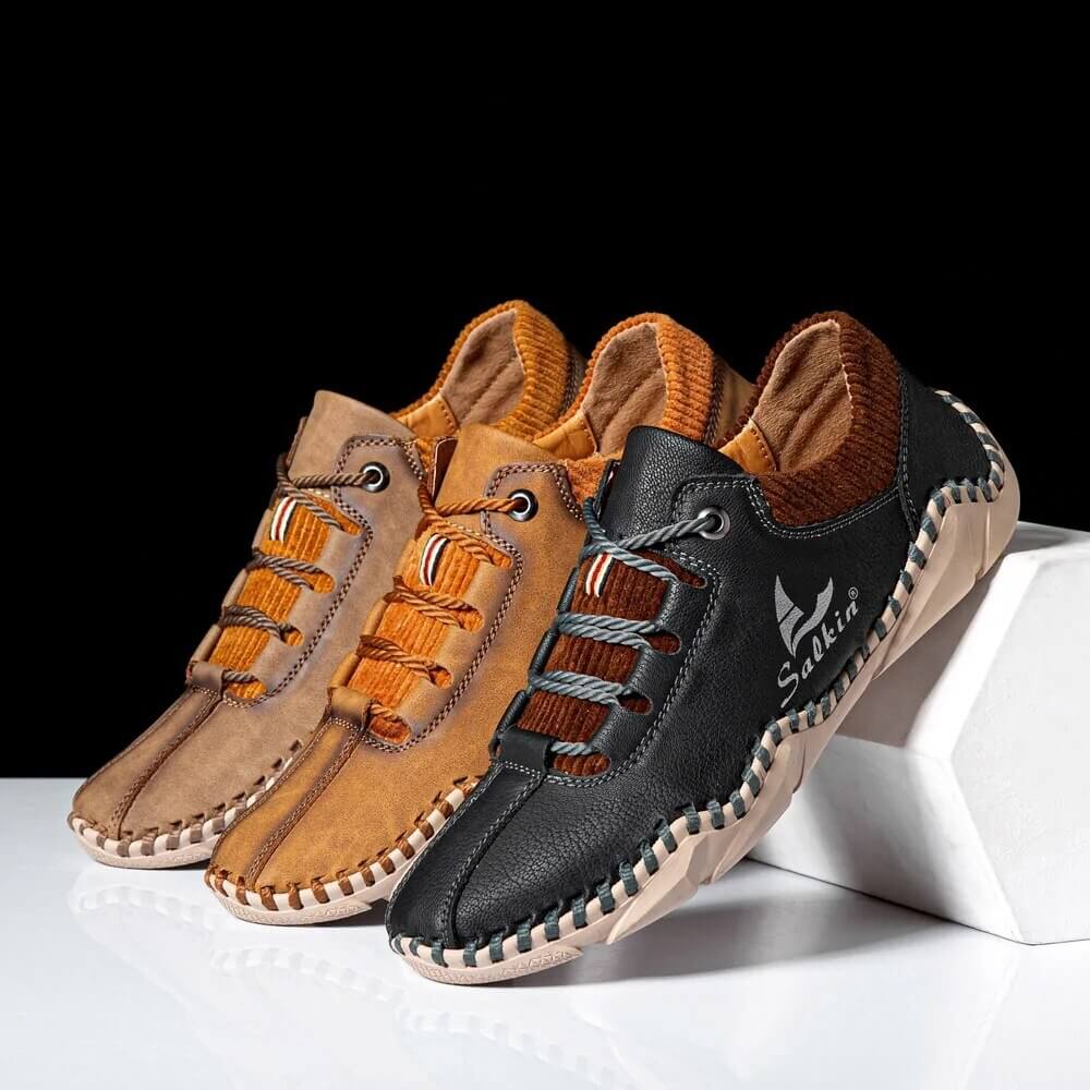 Håndlagde ortopediske herresko