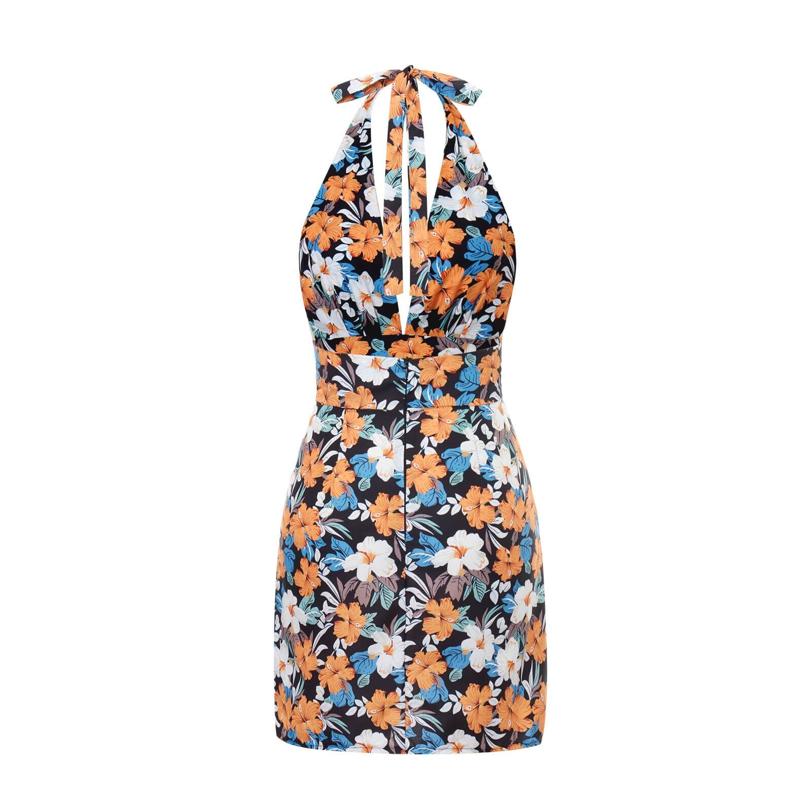 Mini backless sun dress