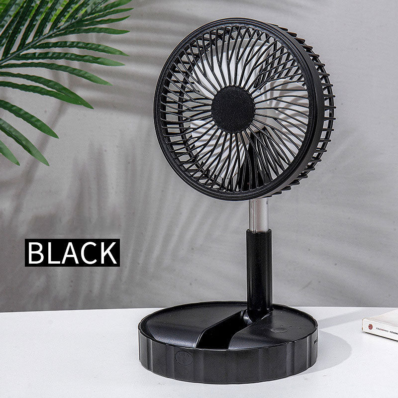 Portable folding fan