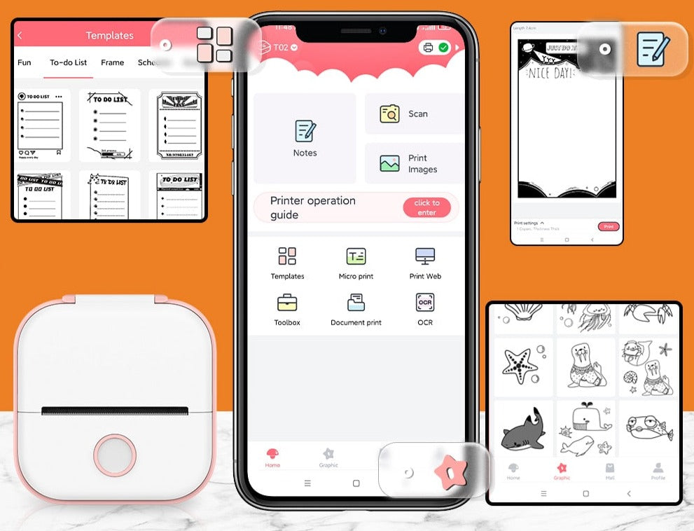 Mini portable printer