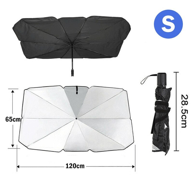 Automotive windshield sunshade