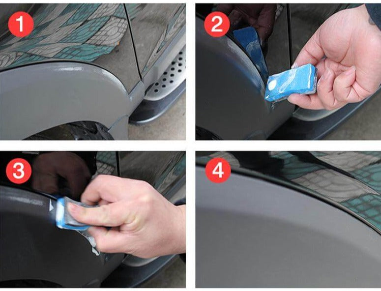 Mirakelsett for fjerning av billakkriper