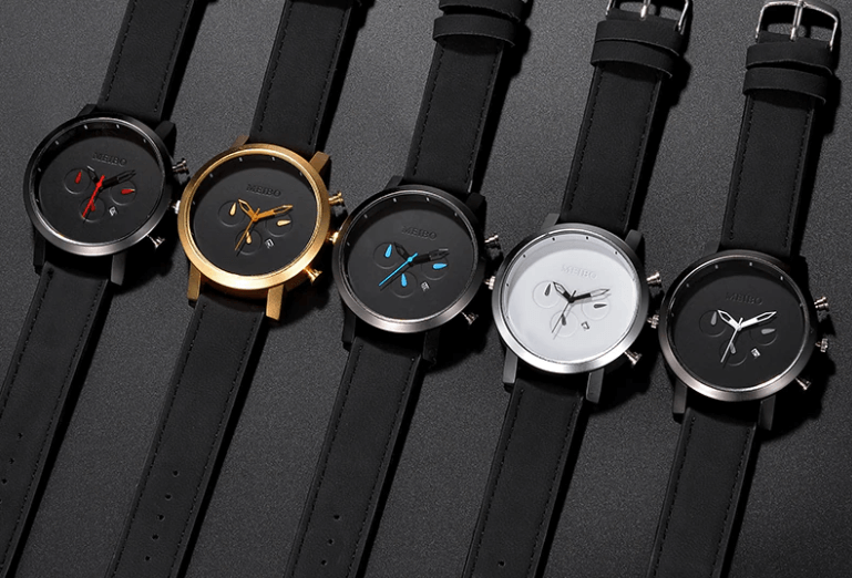 Leather Sports Chrono Watch